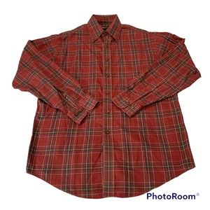 Brooks Brothers maroon & dark green men’s dress shirt